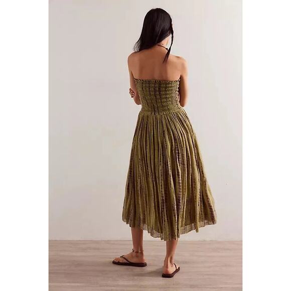Free People One Ravenna Printed Convertible Maxi Skirt Earth Combo Tie Dye XS - Picture 4 of 13